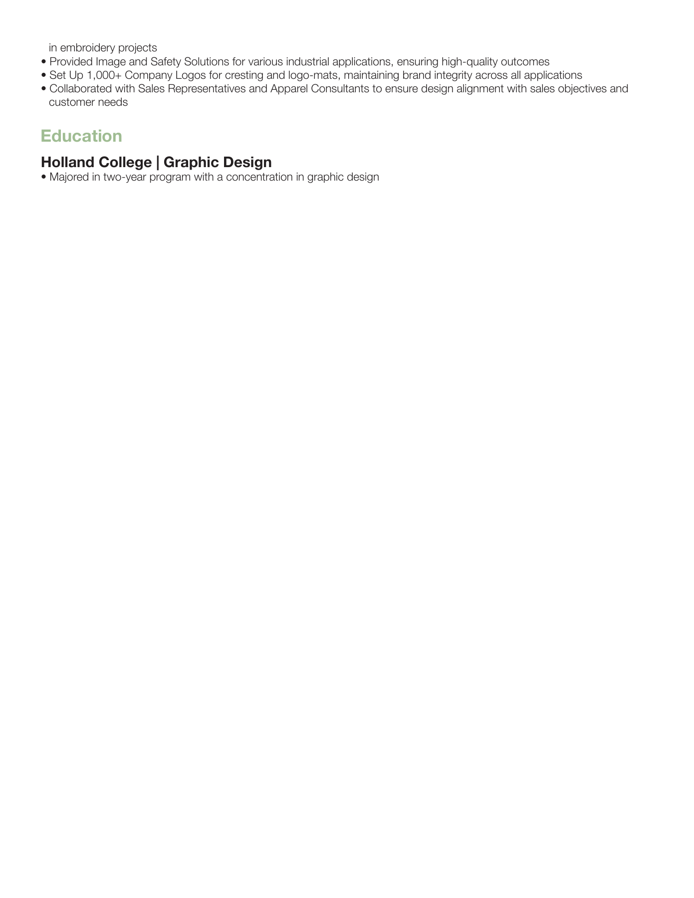 Sharon Erlick’s resume, page 3 of 3. Download the PDF above for selectable text.